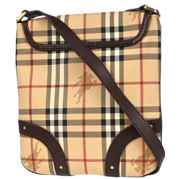 Burberry Beige House Check Shoulder Bag CNPANSIM1PAN 166138 - Picture 1 of 9